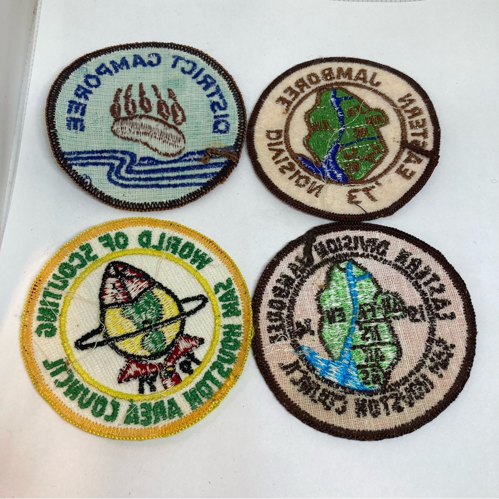 4 Vintage 70s Boy Scouts Patches Sam Houston Council Camporee Texas - Picture 7 of 7